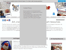 Tablet Screenshot of paulcarneyarts.com
